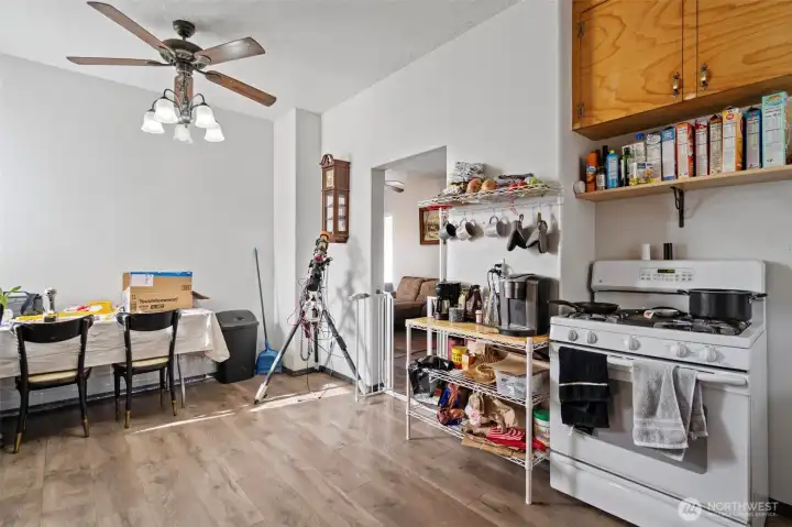 Kitchen with eating area