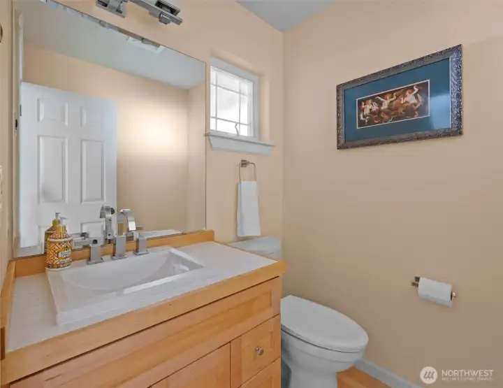 Updated powder bathroom