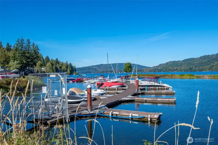 Sudden Valley marina and  boat launch just down the street in Gate 1.