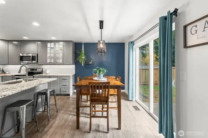 Lots of eating space