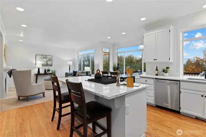 Come on into the kitchen - look how light & bright!