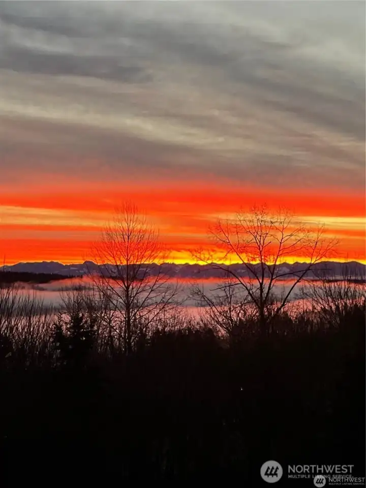 The colors of sunrise are incredible...such a peaceful start to the day.