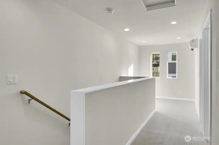 Salish II floorplan with convenient loft with windows and ductless mini split for heat and air conditioning!