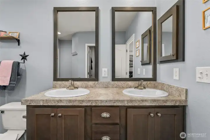 Primary double vanity