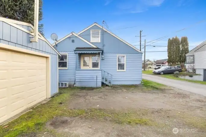 Garage plus several parking spaces