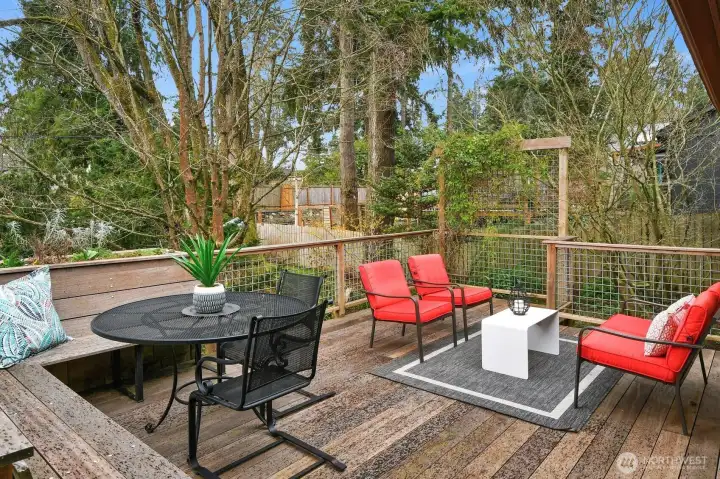 Deck off the dining area