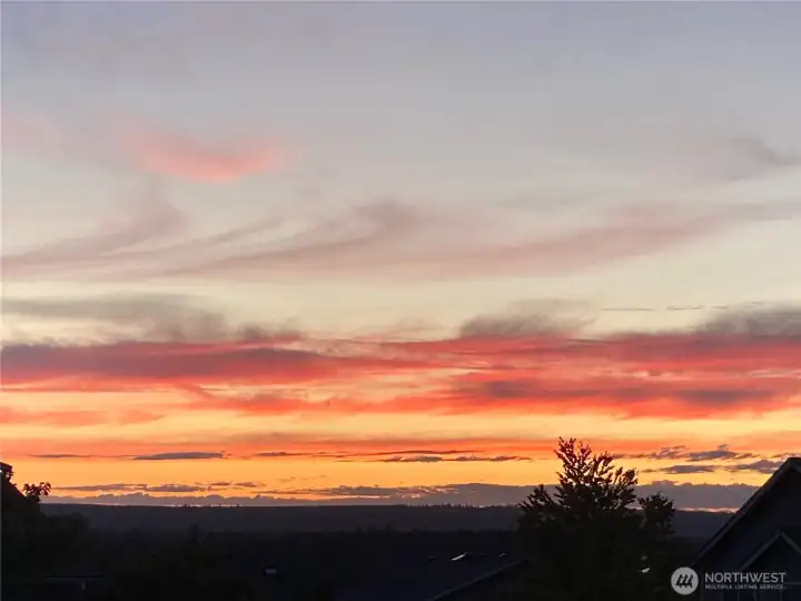 Sunset View From Deck
