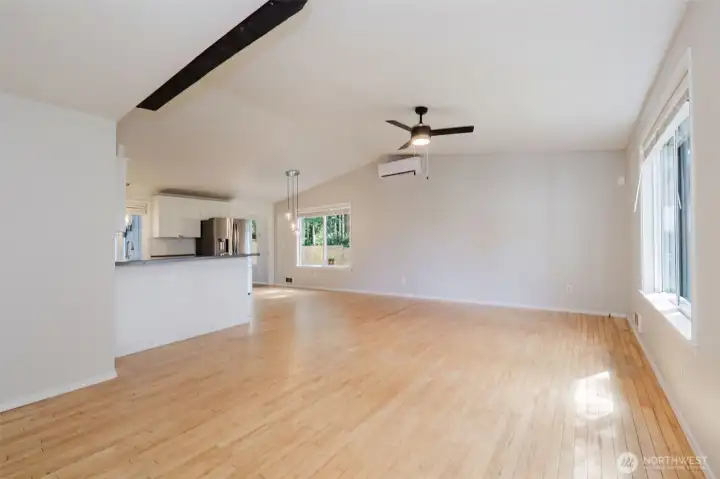 view from front door into living room