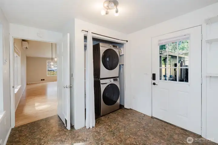 laundry room & back door