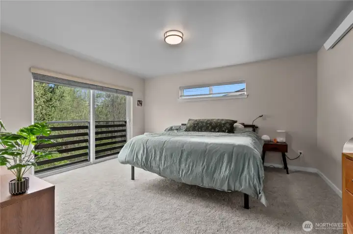 Primary suite with Juliet balcony