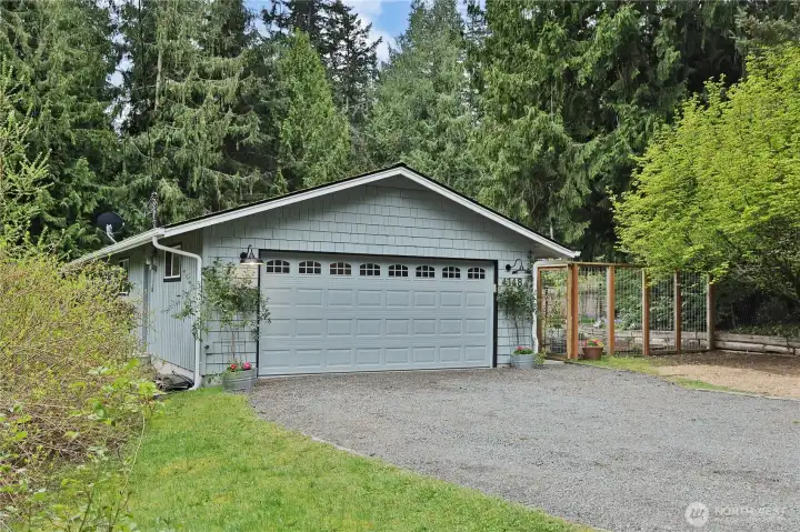 garage/front of house