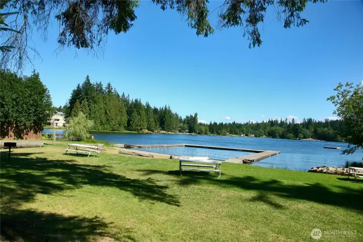 Deer Lake community park, waterfront privileges are a bonus with this great property!
