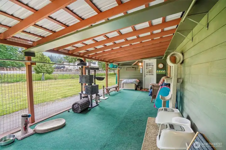 Outdoor covered patio / catio