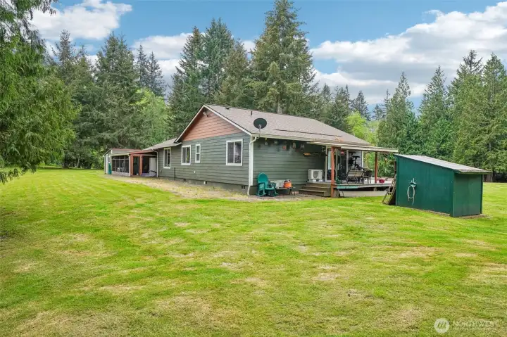 Back side of house