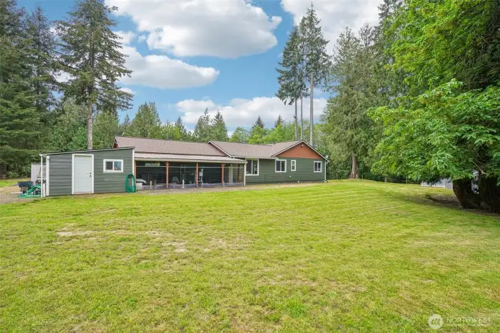 Back side of house
