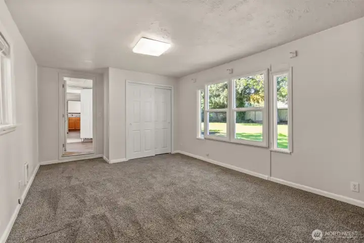 Bedroom on the North end of the home