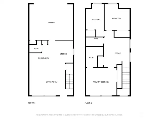 Since this is an end townhome on the building, you'll note the extra windows on the west side of the building, adding more natural light to this well-laid floorplan. It isn't labeled, but the laundry center is conveniently located upstairs just outside of the primary bedroom behind bifold doors.