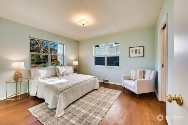 Large main floor bedroom.