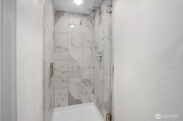 Custom Glass Shower Enclosure for Primary Bathroom