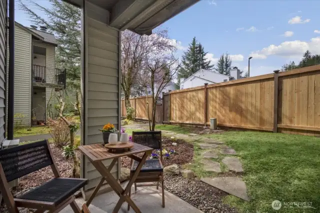 Peaceful Patio with Privacy