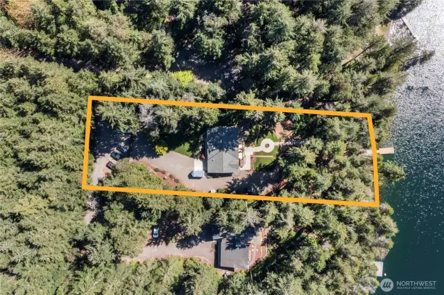 A generous lot size; shy 1.2 acres and 123' of frontage!