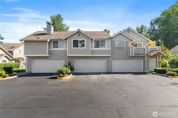 center door, 2 car garage