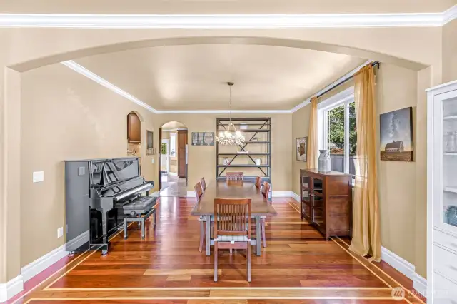 Large formal dining area