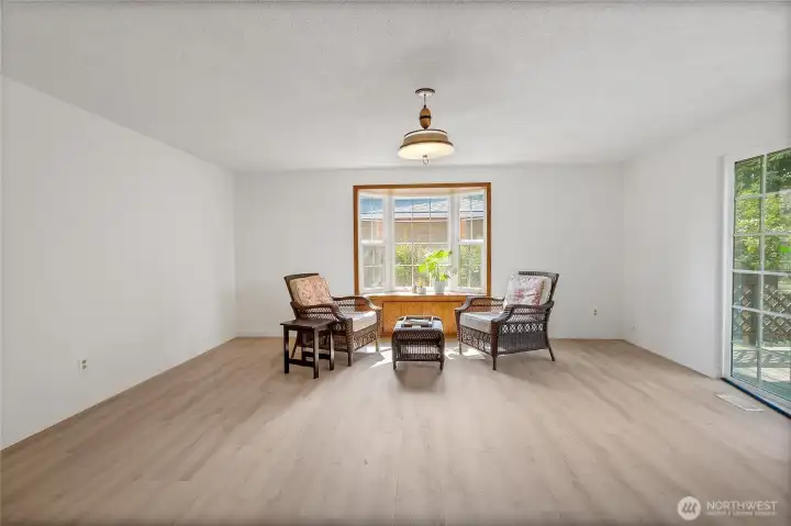 Large Family Room With All New Flooring