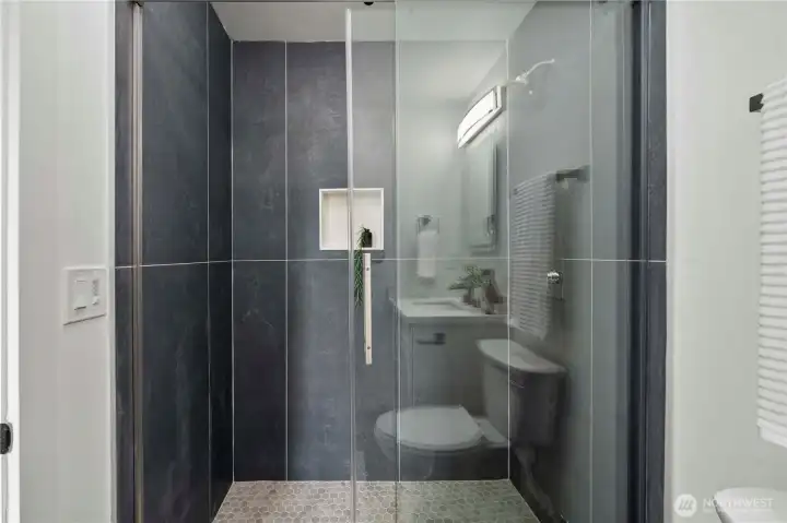 Primary bathroom shower