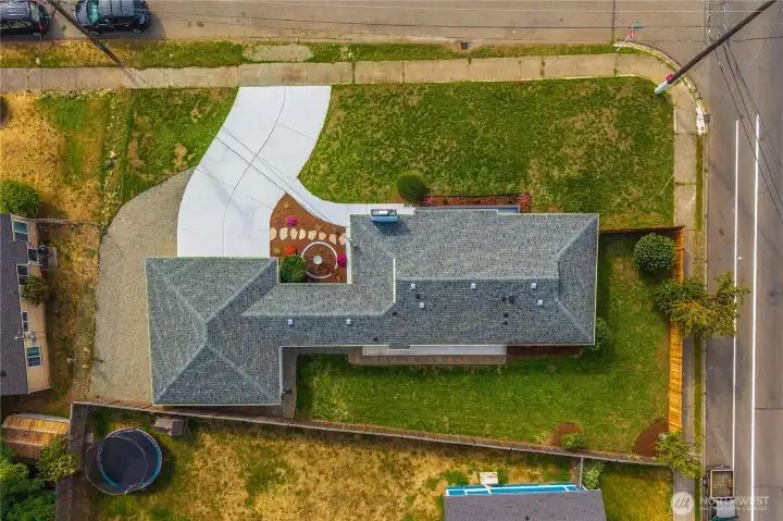 top view of property