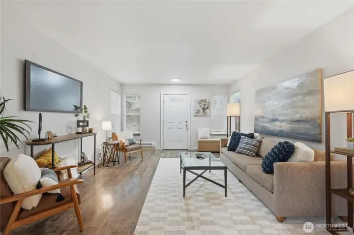 Main living area is spacious.