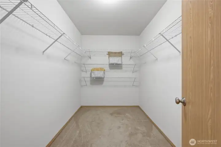 Primary closet