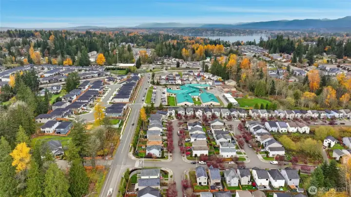 Home is walking distance to nearby school and close proximity to lake.