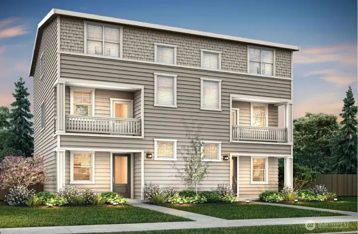 Example of the Benton floor plan to be located at 8748 151st Street E