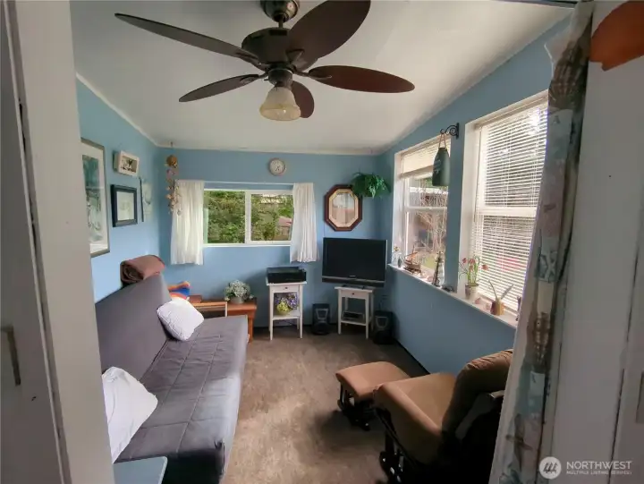 Lot's of windows bring the outdoors inside when you can't go outside!