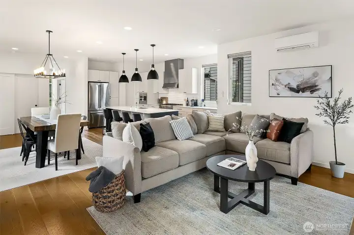 Open concept modern living