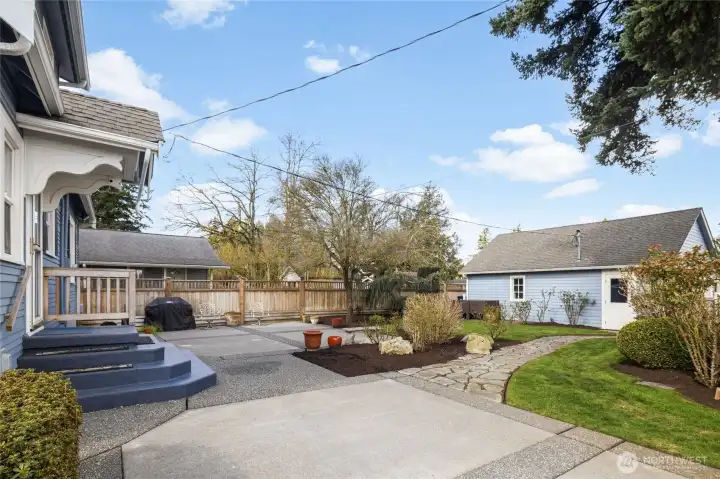 Back patio off kitchen