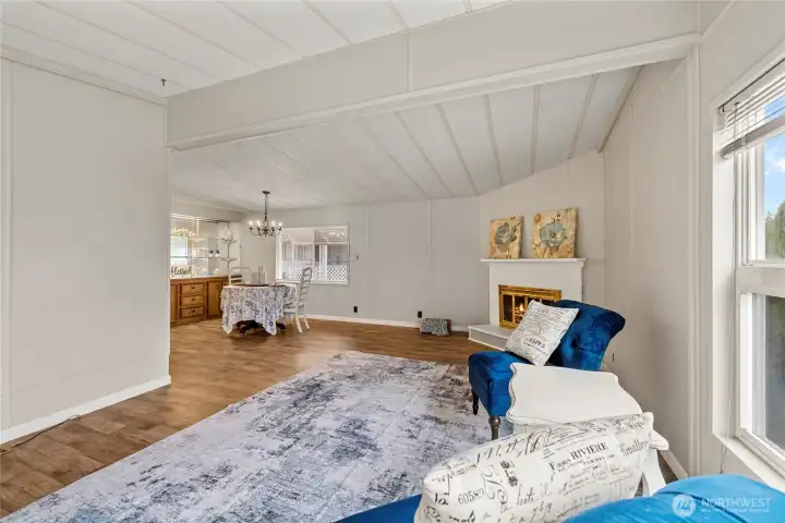 View from Living room towards Dining Room