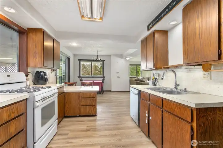View back from laundry room.