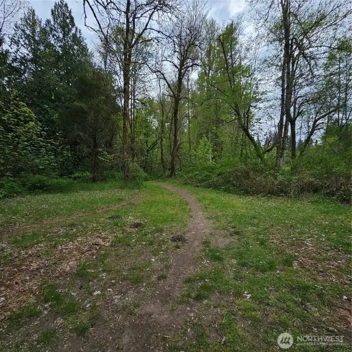 There are community trails.
