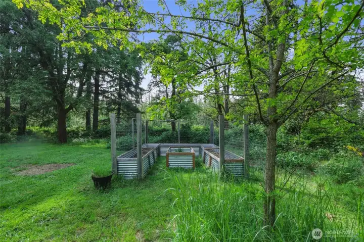 Garden area ready for your green thumb.