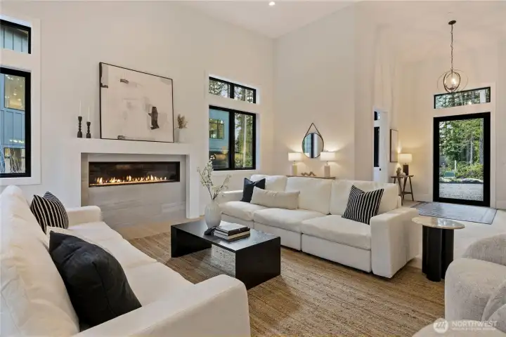 Great room with propane fireplace