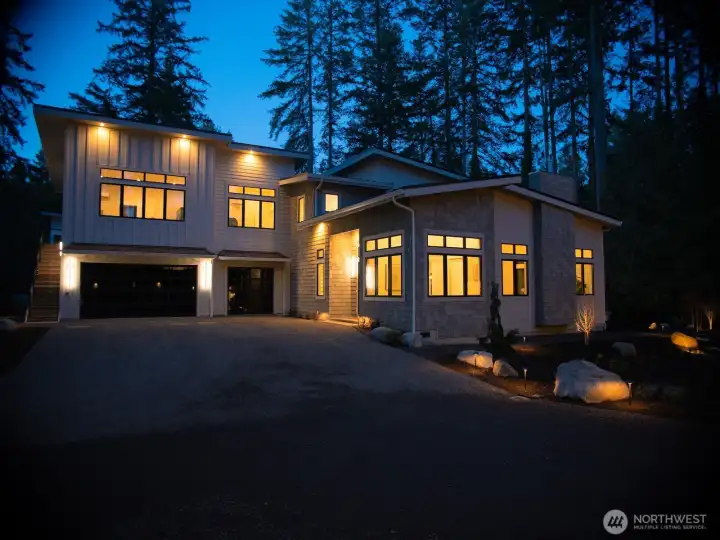 lighting at dusk