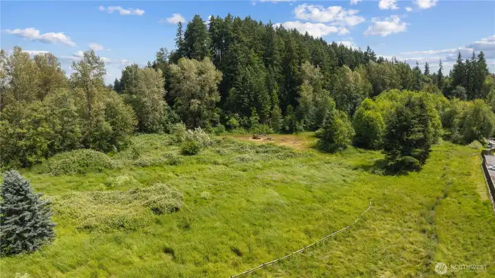 South-facing view overlooking the lower acreage South-facing view overlooking the lower acreage