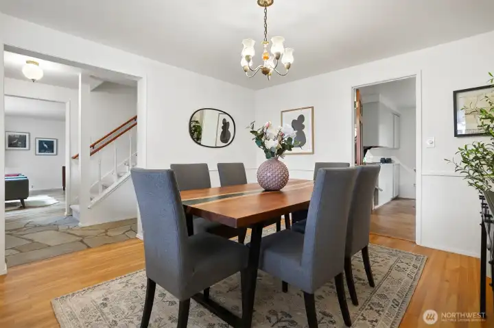 Formal dining room. Formal dining room.