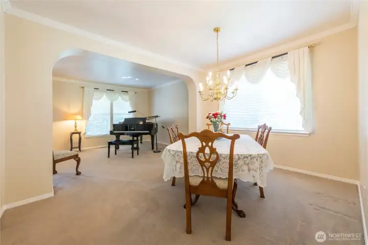 Large Dining room / Living Room right off of the kitchen