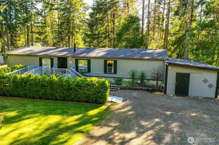 1778 square foot, 4 bedrooms, 1.75 baths under a newer roof (including new underlayment) with newer exterior paint. You are surrounded by 1.18 acres of beautiful landscape and natural landscaping beyond. 1778 square foot, 4 bedrooms, 1.75 baths under a newer roof (including new underlayment) with newer exterior paint. You are surrounded by 1.18 acres of beautiful landscape and natural landscaping beyond.