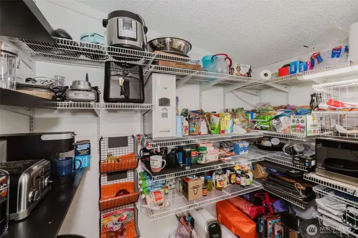 Endless storage in the pantry! It also includes a coffee bar with plenty of room for small appliances. Endless storage in the pantry! It also includes a coffee bar with plenty of room for small appliances.