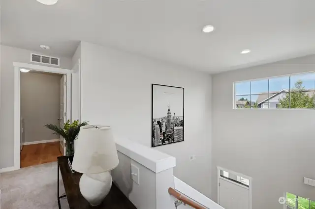 2 story entry up top w/more natural light open to below. Here VIRTUALLY STAGED
