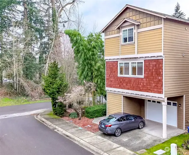 Corner unit w/plenty of off street parking.